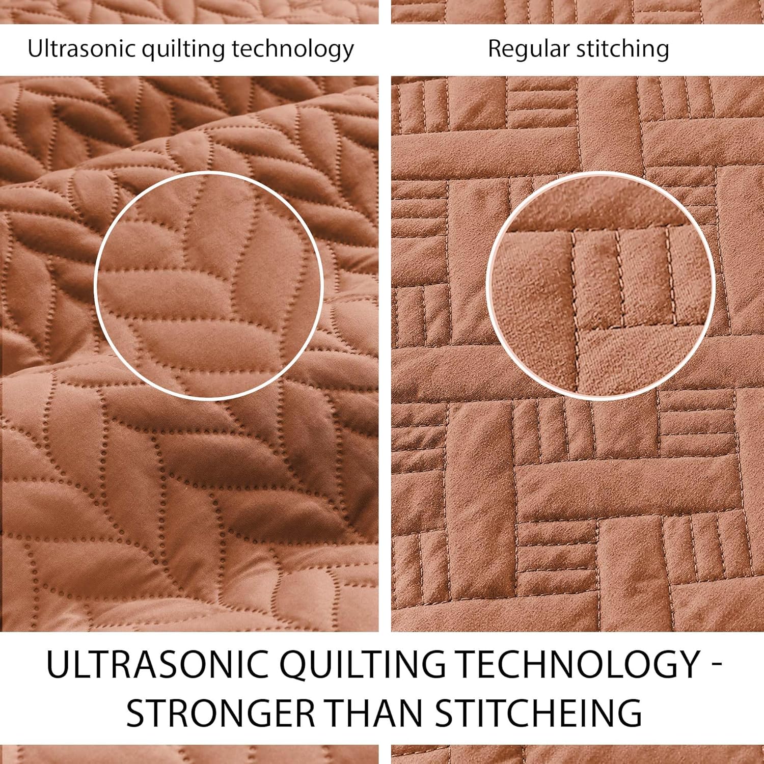 IR Imperial Rooms Twin Quilt Bedding Set Size (68” x 86”) + 1 Pillow Shams (20” x 26” + 2”) - 2 Pcs All Season Lightweight Reversible Microfiber Coverlet Floral Embossed Quilt Bedspread (Burgundy)