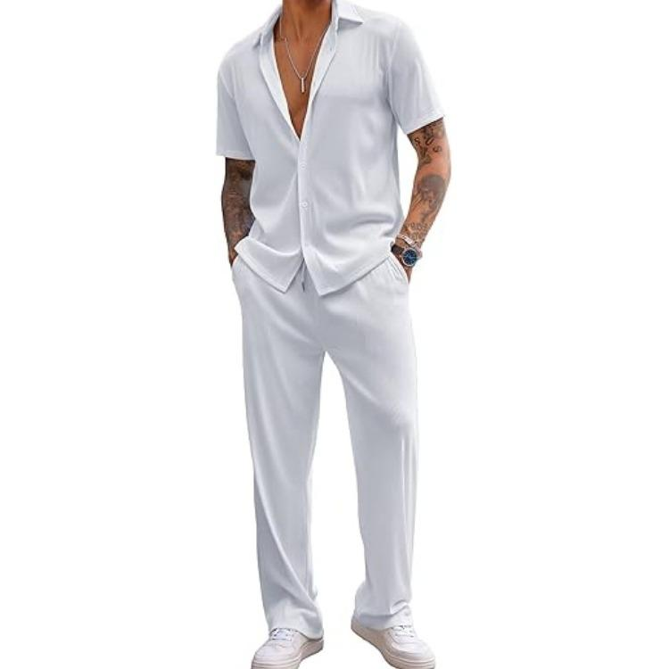 Casual Loose Fit Shirt Sets