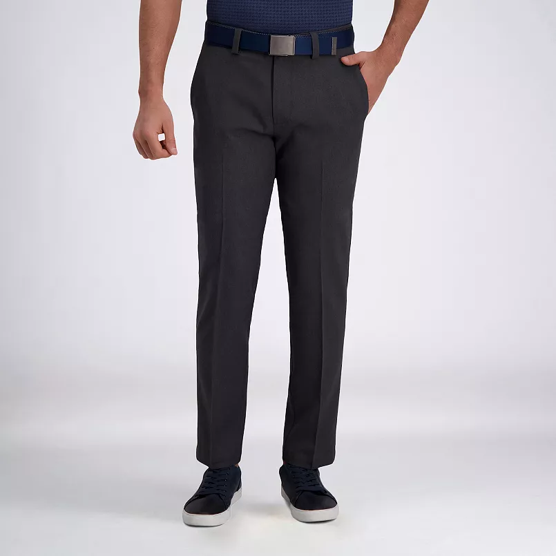Alimens & Gentle Men's Stretch Dress Pants Expandable Waistband Flat Front Casual Pants