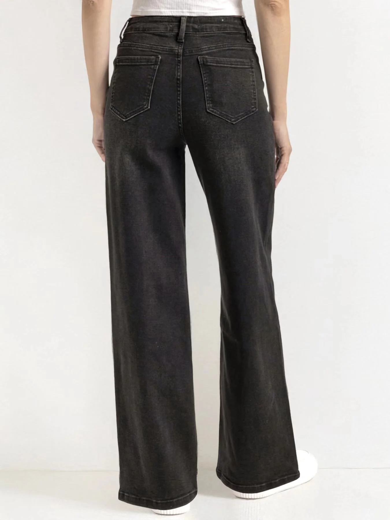⚡8-PACK for $26.99⚡- KatchMe Women's Minimalist High Waist Denim Stretch Wide Leg Jeans