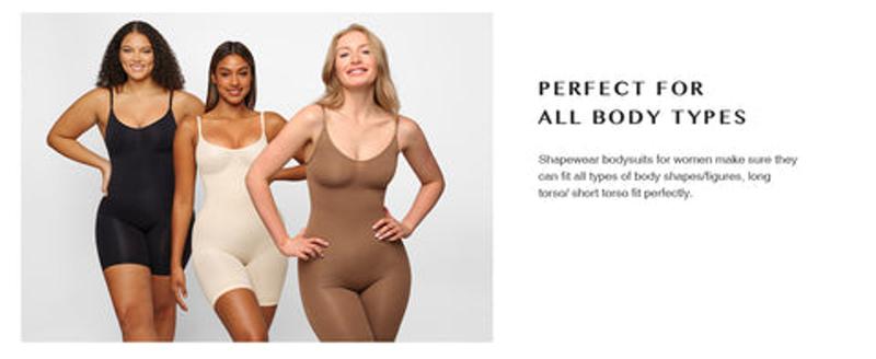 FeelinGirl Shapewear for Women Butt Lifter Bodysuit  Tummy Control Shapewear Seamless Womenswear Comfort Spaghetti Strap Hip Underwear Basic Minimalist