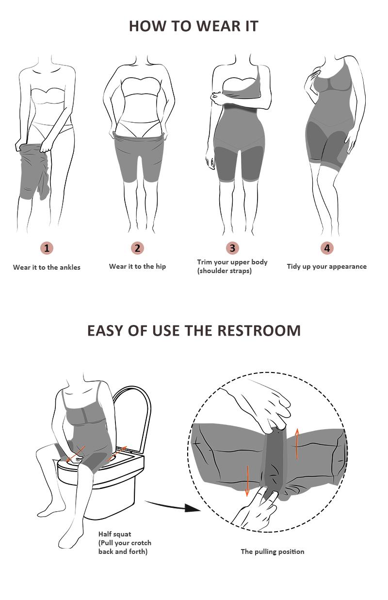 FeelinGirl Shapewear for Women Butt Lifter Bodysuit  Tummy Control Shapewear Seamless Womenswear Comfort Spaghetti Strap Hip Underwear Basic Minimalist