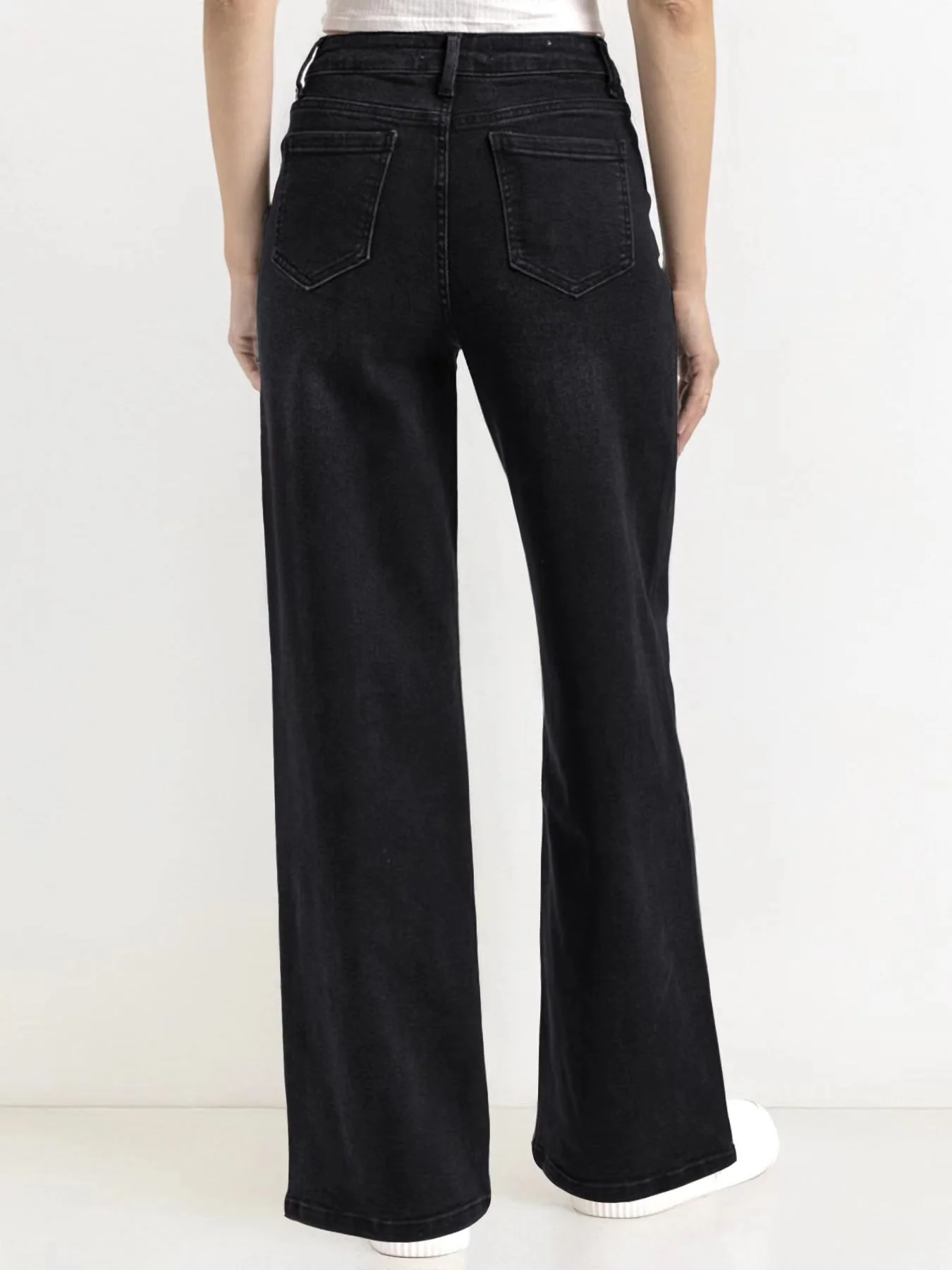 ⚡8-PACK for $26.99⚡- KatchMe Women's Minimalist High Waist Denim Stretch Wide Leg Jeans