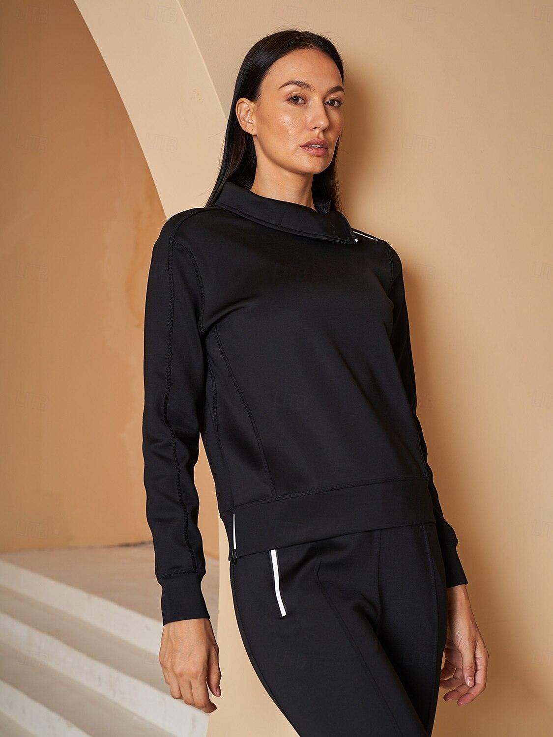 🔥8-PACK ONLY $25.98🔥More Than Basic Irregular Collar Golf Sweatshirt