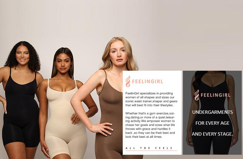 FeelinGirl Shapewear for Women Butt Lifter Bodysuit  Tummy Control Shapewear Seamless Womenswear Comfort Spaghetti Strap Hip Underwear Basic Minimalist