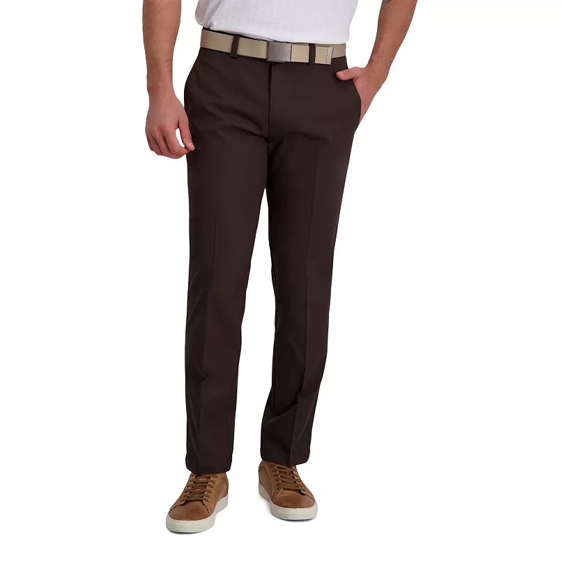 Alimens & Gentle Men's Stretch Dress Pants Expandable Waistband Flat Front Casual Pants