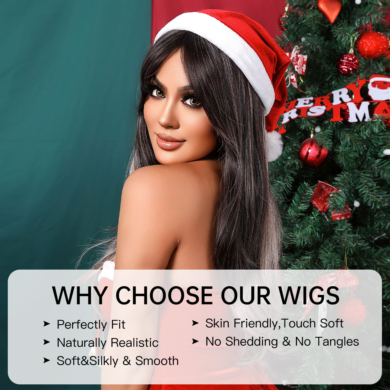 Long Ombre Brown wave Highlight Synthetic Wig wave