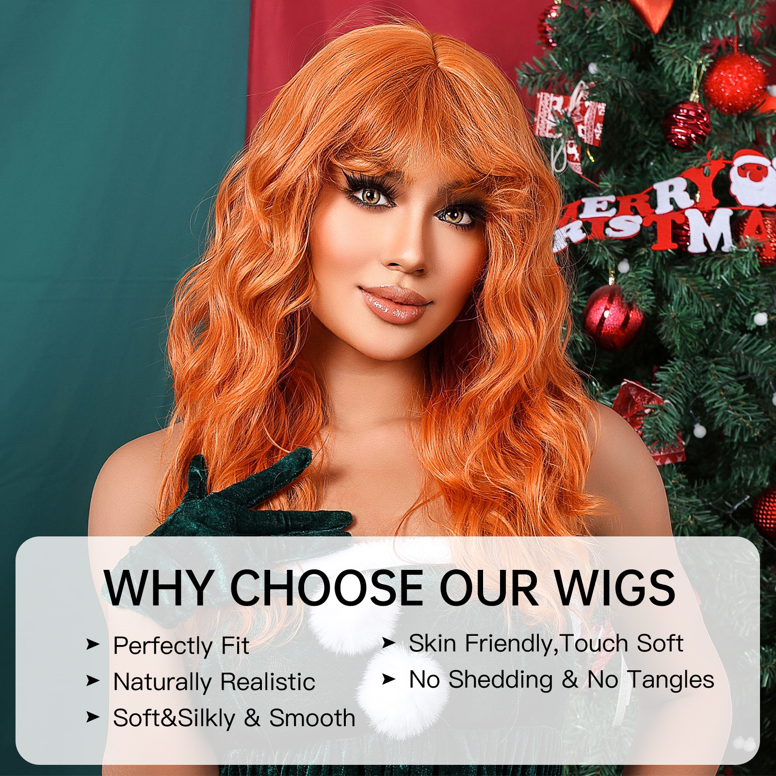 Ombre Pink Long wavy Synthetic Wig