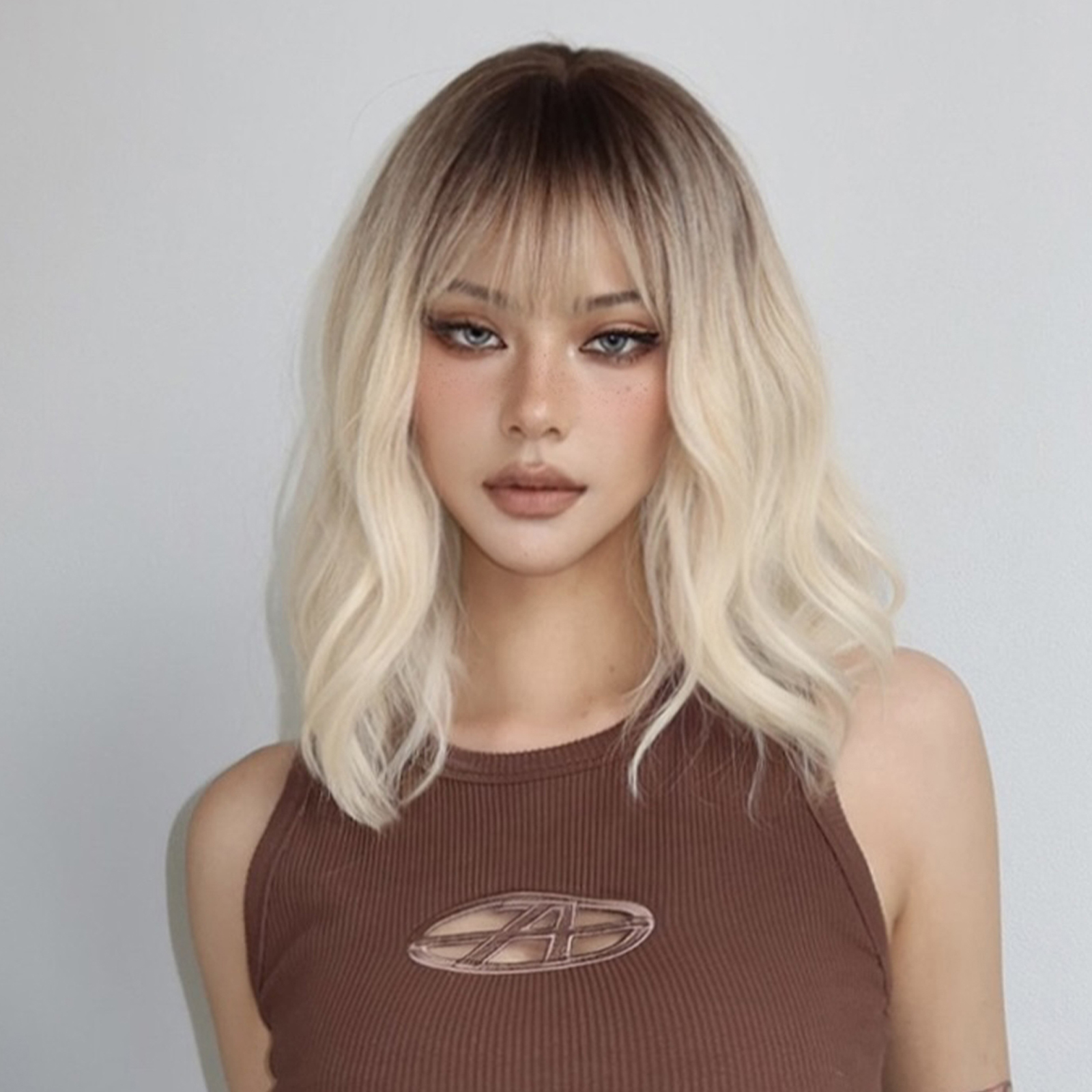 Ombre Brown Synthetic Wig