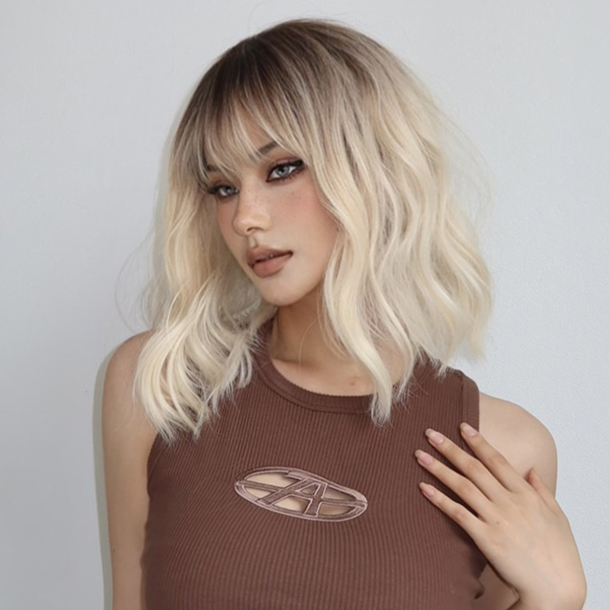 Ombre Brown Synthetic Wig