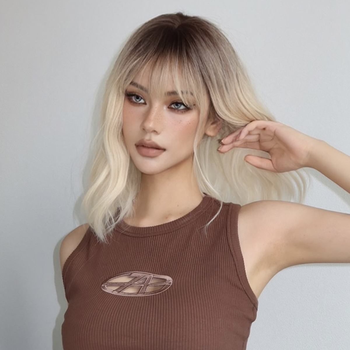 Ombre Brown Synthetic Wig