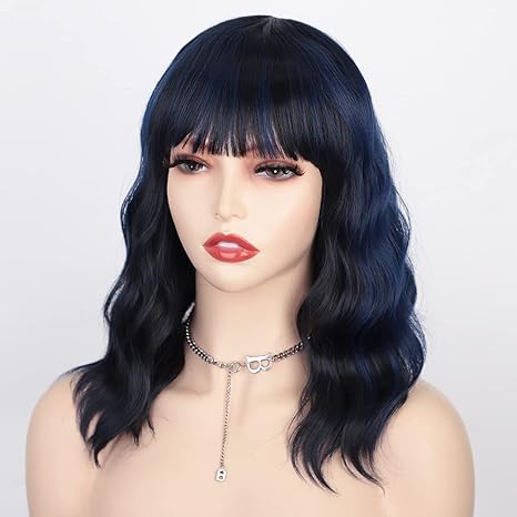 Synthetic Wavy Bob Wig 