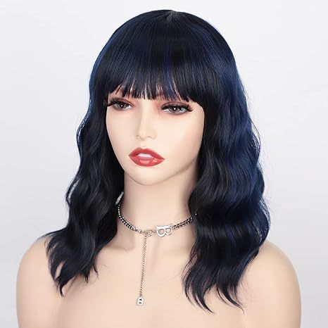 Synthetic Wavy Bob Wig 