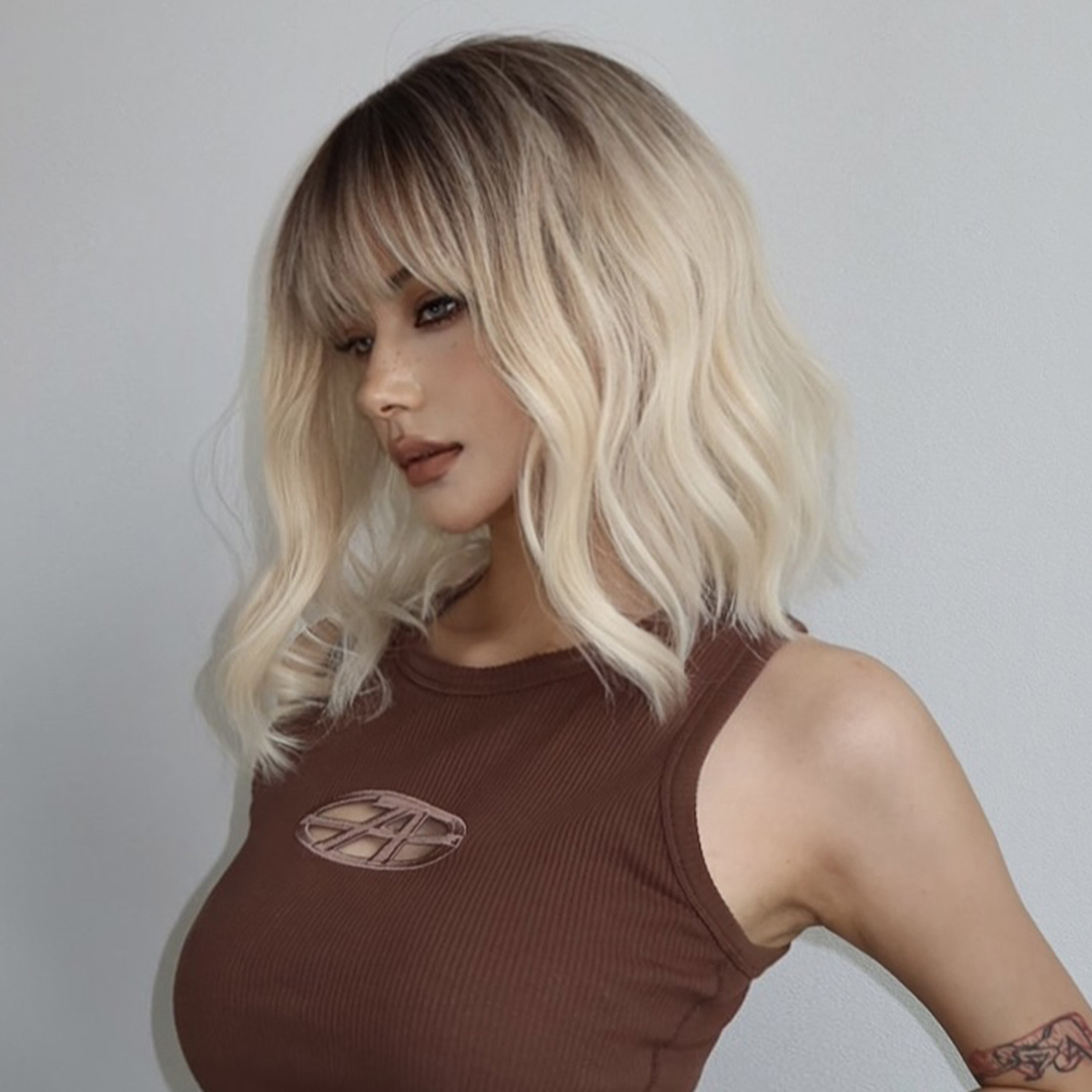 Ombre Brown Synthetic Wig