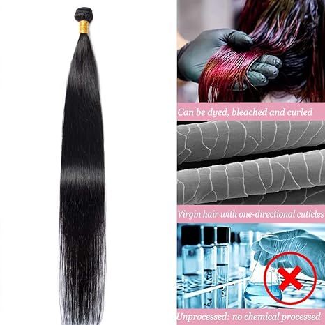 Human Hair Bundles Straight Bundles Human Hair 20 Inch 100% 