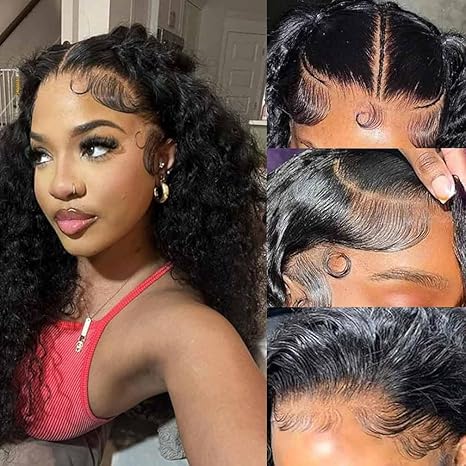 Deep Wave Wear and Go Glueless Wigs Human Hair