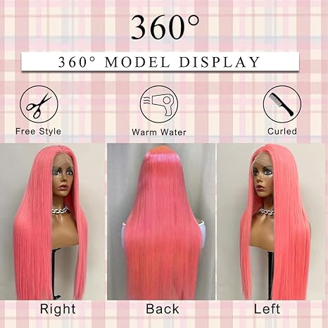 Straight Glueless 13x4 Lace Front Human Hair Wigs 