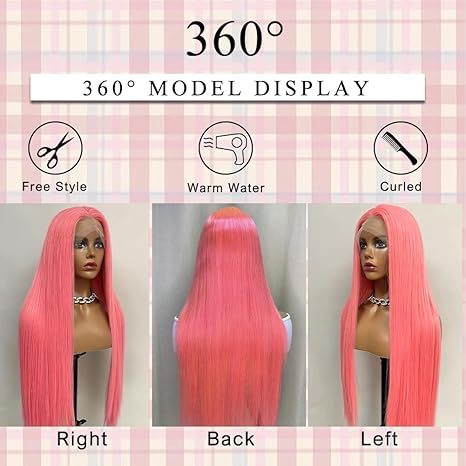 Straight Glueless 13x4 Lace Front Human Hair Wigs 