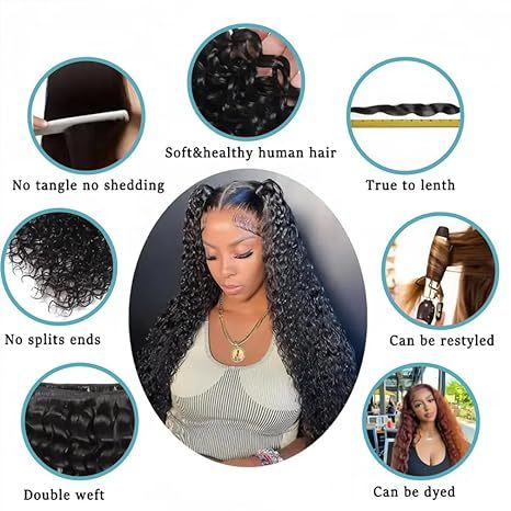 10A Brazilian Human Hair Water Wave Bundles 