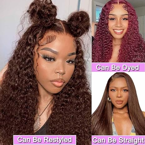 Deep Wave Wear and Go Glueless Wigs Human Hair
