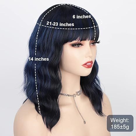 Synthetic Wavy Bob Wig 