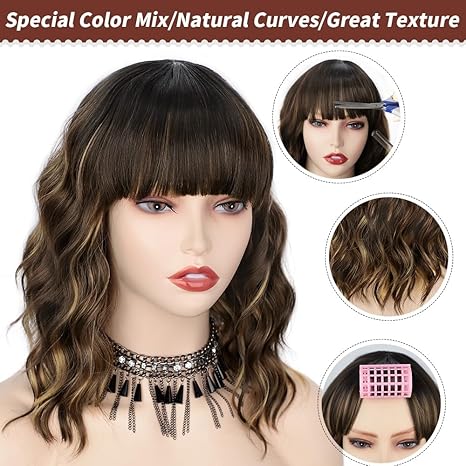 Synthetic Curly Bob Wig