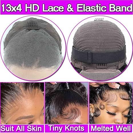 Deep Wave Wear and Go Glueless Wigs Human Hair