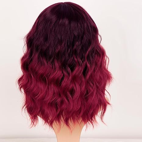 Synthetic Wavy Curly Bob Wig