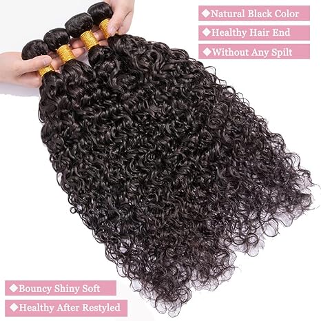 Deep Wave Human Hair Bundles 20 Inch
