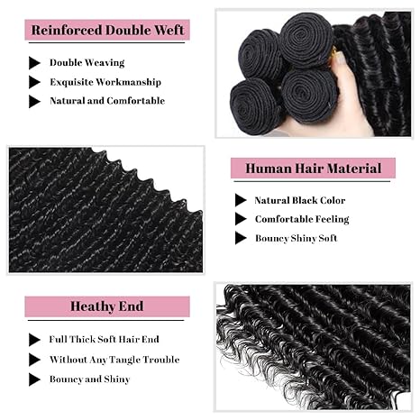 Human Hair Bundles with Closure Curly Closure 