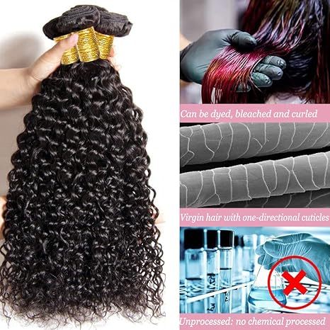Deep Wave Human Hair Bundles 20 Inch