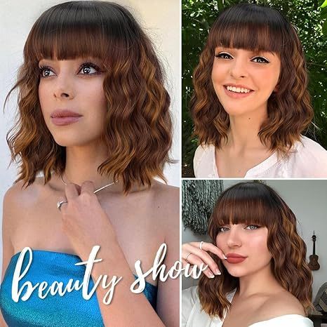 Curly Bob Synthetic  Wig
