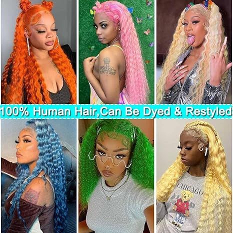 Deep Wave Wear and Go Glueless Wigs Human Hair