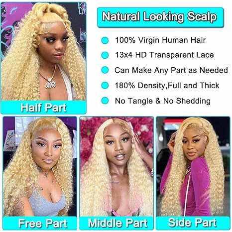 Deep Wave Wear and Go Glueless Wigs Human Hair