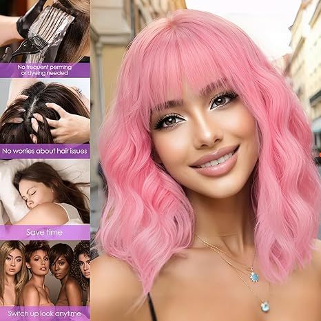 Curly Bob Synthetic Wig 