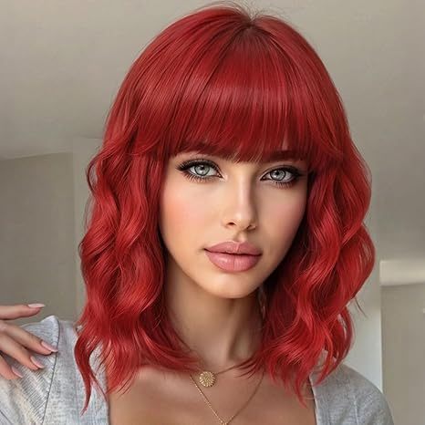 Synthetic Wavy Curly Bob Wig