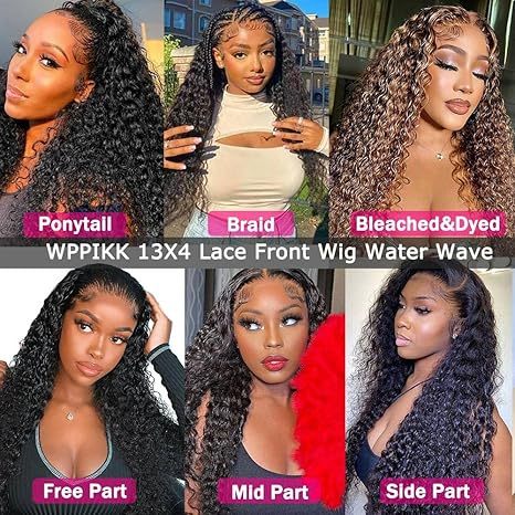 Deep Wave Wear and Go Glueless Wigs Human Hair