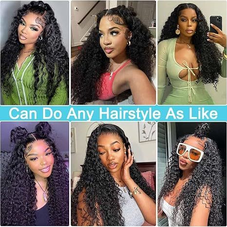 Deep Wave Wear and Go Glueless Wigs Human Hair