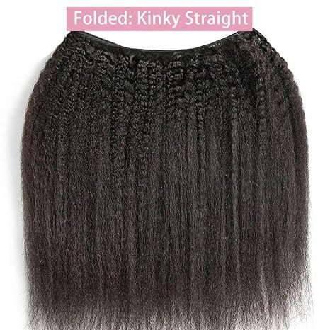 Kinky Straight Bundles Human Hair 20 Inch Yaki Straight Kinkycurly Hair