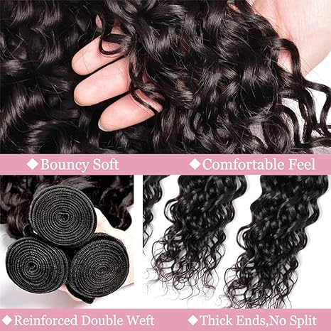 Deep Wave Human Hair Bundles 20 Inch