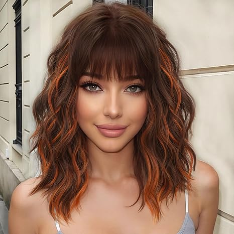 Ginger and Brown Synthetic Wig 