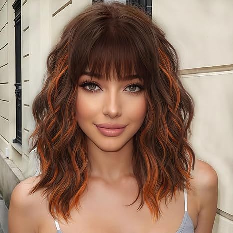 Ginger and Brown Synthetic Wig 