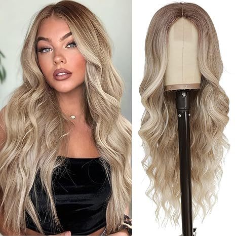 Blonde Wavy Synthetic Wig