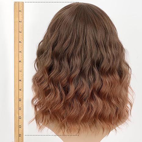 Synthetic Wavy Curly Bob Synthetic Wig 