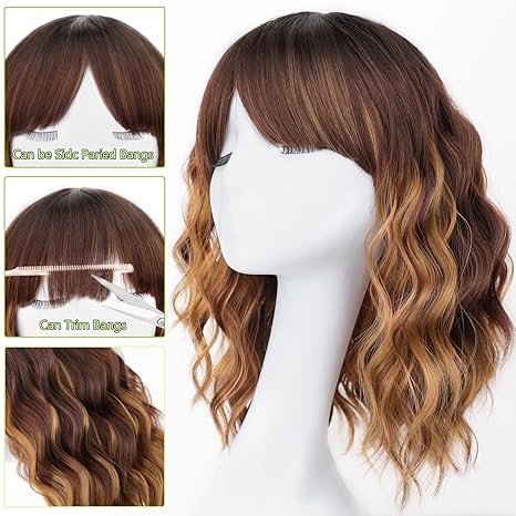 Curly Bob Synthetic  Wig