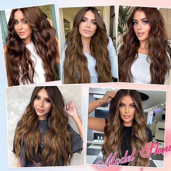  Curly Wavy Synthetic Wigs