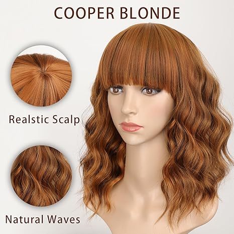 Synthetic Wavy Curly Bob Synthetic Wigs