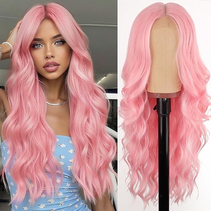 Pink  SyntheticWig