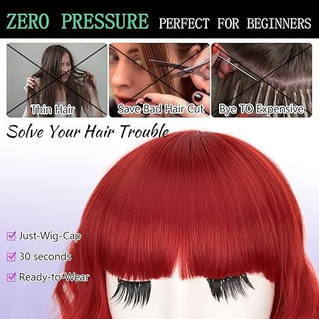 Synthetic Wavy Curly Bob Wig