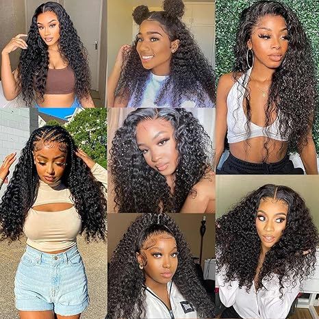 Deep Wave Wear and Go Glueless Wigs Human Hair